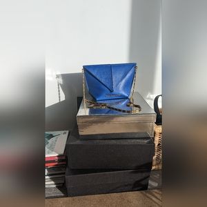 Roland Mouret Classico blue bag